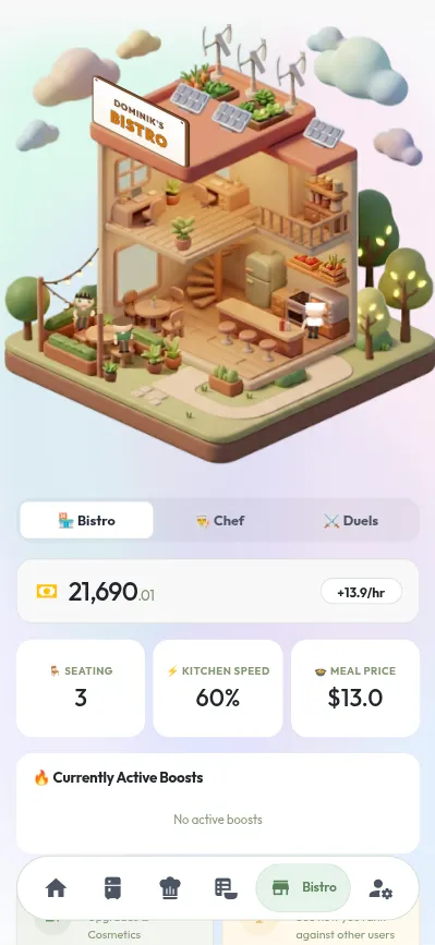 Bytebite virtual bistro with guests and decorations