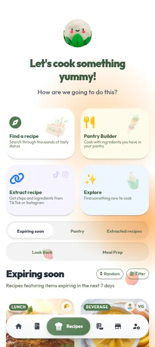 Bytebite recipe search screen